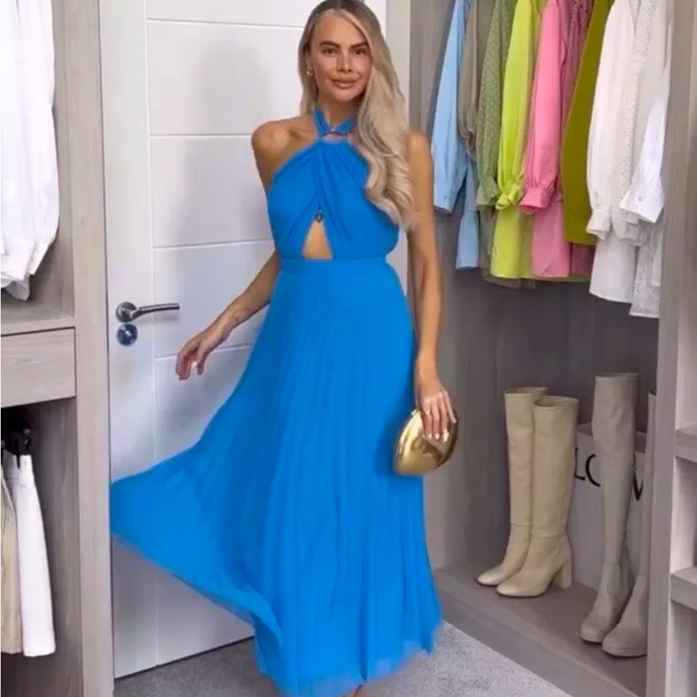 Zara PLEATED DRESS - Picture 11 of 12